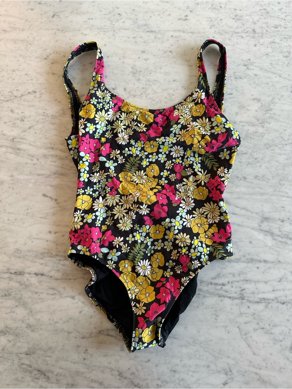 Solid and striped
Solid & striped Floral Swimsuit in Black, Yellow & Pink